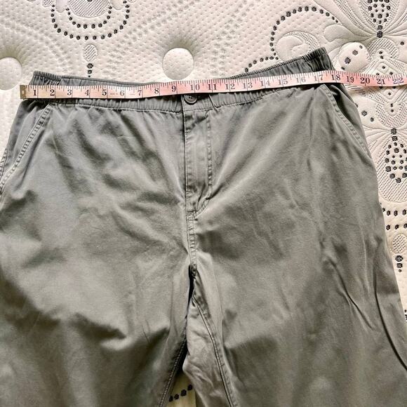 J. Crew Cuffs Pants Mens Size XL Gray Twill Drawstring Garment-Dyed Elastic - Picture 7 of 11